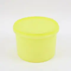 Tupperware 263-14 Yellow Food Storage Container with 238-27 Lid