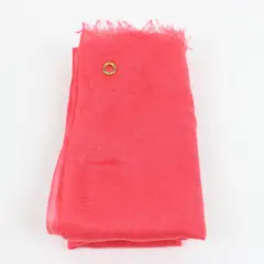 Calvin Klein Women's Sheer Pink Fringed Scarf 29 x 70 in