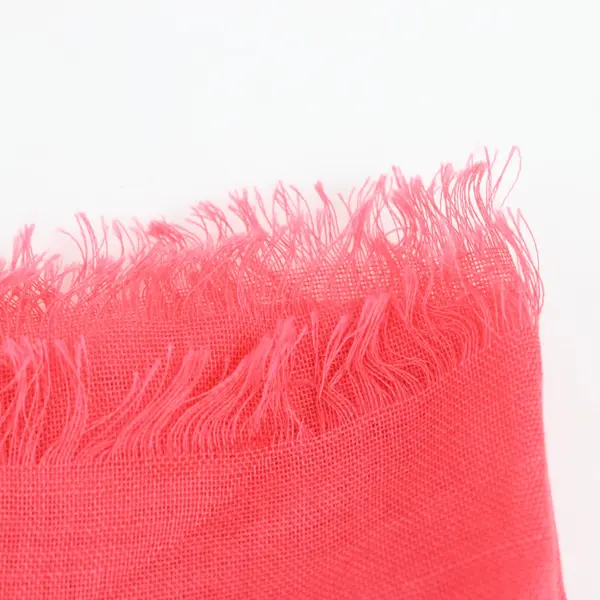 Calvin Klein Women's Sheer Pink Fringed Scarf 29 x 70 in