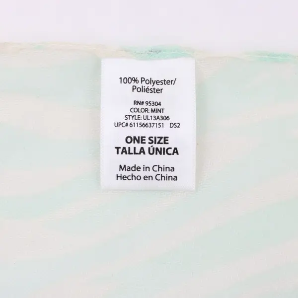 Aimee Lynn Mint Green Gray Zebra Print Tassel Scarf 20x66