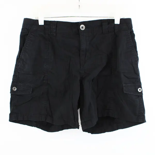 Style & Co Women's Cargo Shorts Black Size 12 Utility Pockets