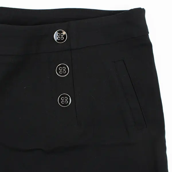 Soho Women's Black Tailored Shorts Double Breasted Buttons Sz L 504226RS