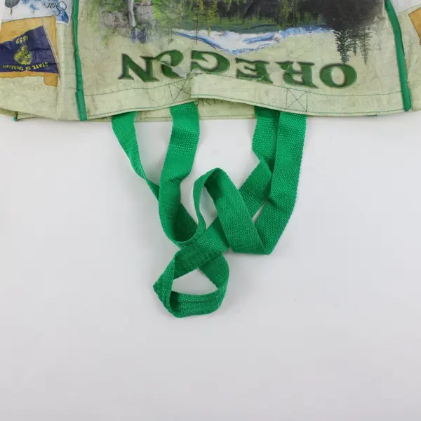 Lot of 5 American Destinations Grocery Bags Oregon Wyoming Reusable