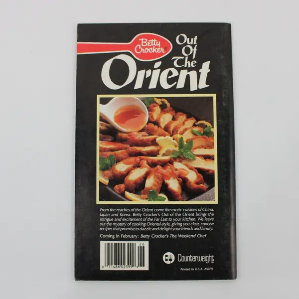 Betty Crocker Out of the Orient Cookbook No. 26