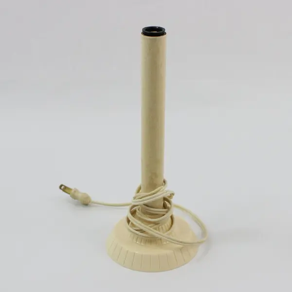 2 Vintage Single Bulb Plastic Electric  Lighted Candlesticks