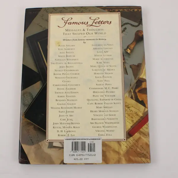 Famous Letters: Messages & Thoughts That Shaped Our World by Frank McLynn HC