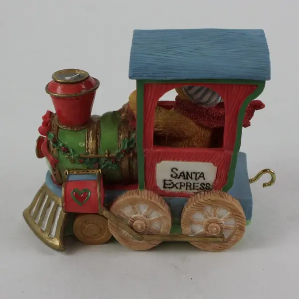 Cherished Teddies Lionel All Aboard Santa Express Figurine 1996 Hillman 219061