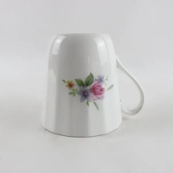 Royal Ascot Bone China Rose Motif Teacup Gilded Rim Made in England