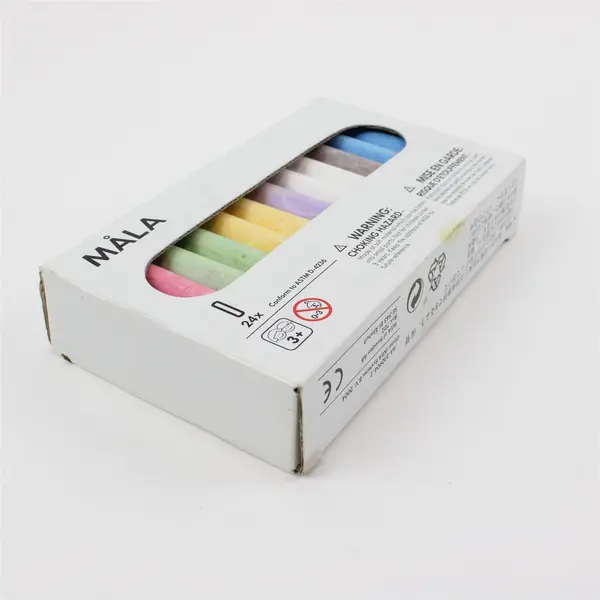 IKEA MÅLA 24pc Colorful Chalk Set Kids Art Supplies MPN 872.125.00