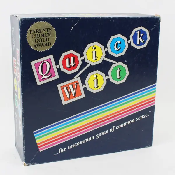 Vintage 1987 Petermark Quick Wit Board Game Common Sense Trivia