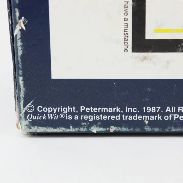 Vintage 1987 Petermark Quick Wit Board Game Common Sense Trivia