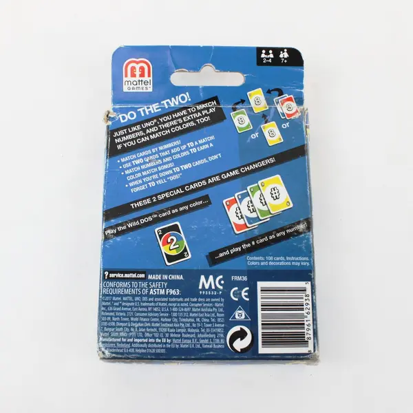 Mattel DOS FRM36 Card Game Family Game by UNO Makers