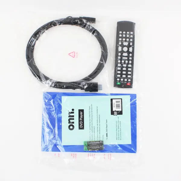 onn DVD Player Black HDMI Remote Control & Cable Untested  100144581 