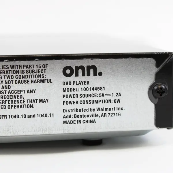 onn DVD Player Black HDMI Remote Control & Cable Untested  100144581 