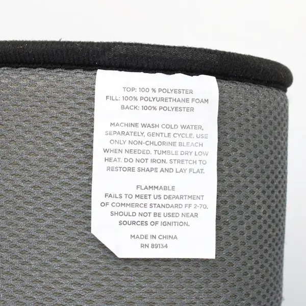 Day by Day WR6178BO-5100 Black 2pk Memory Foam Mats 24x17 30x20 Skid Resistant