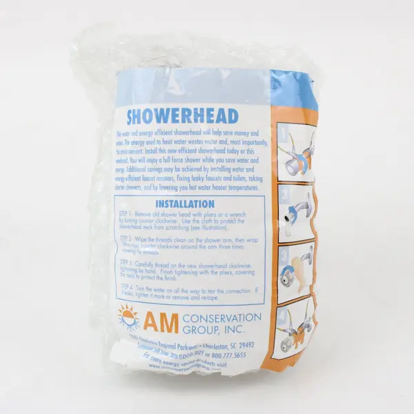 AM Conservation Group Water Saving Low Flow Fixed Showerhead