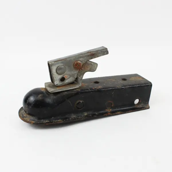 Straight Tongue Trailer Coupler 3" Channel Fits 2" Hitch Ball