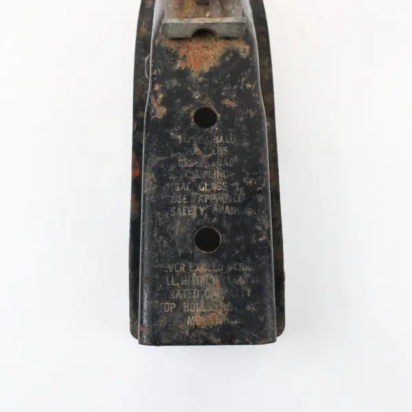 Straight Tongue Trailer Coupler 3" Channel Fits 2" Hitch Ball