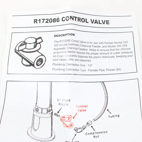 Lot of 3 E-Cowboy R172086 Pool Chemical Feeder Control Valves 1/2in New Open Box