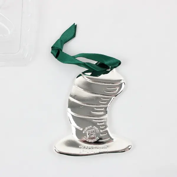 Dr. Seuss Cat in the Hat Silver-Plated Hanging Ornament BF-01-01 COA Packaging