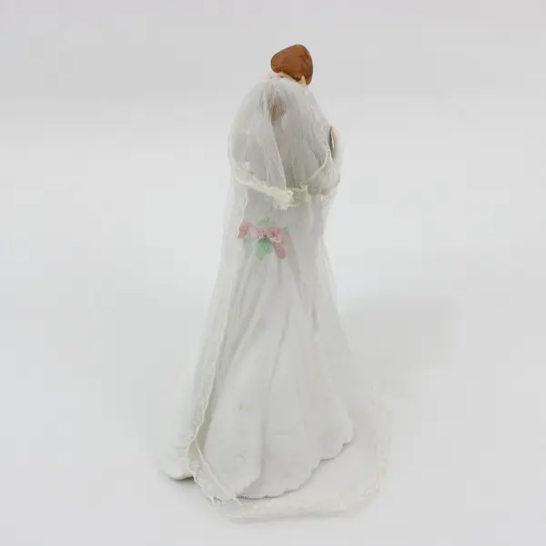 VTG 1987 Enesco Design Bride & Groom Cake Topper By GG Santiago Made In Korea
