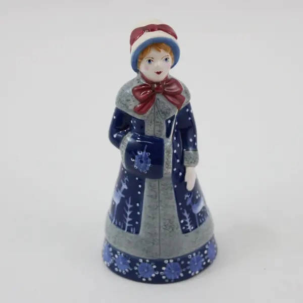 Set of Two  2003 Demdaco Belles and Beaus Porcelain Bells By Heinrich Leonard