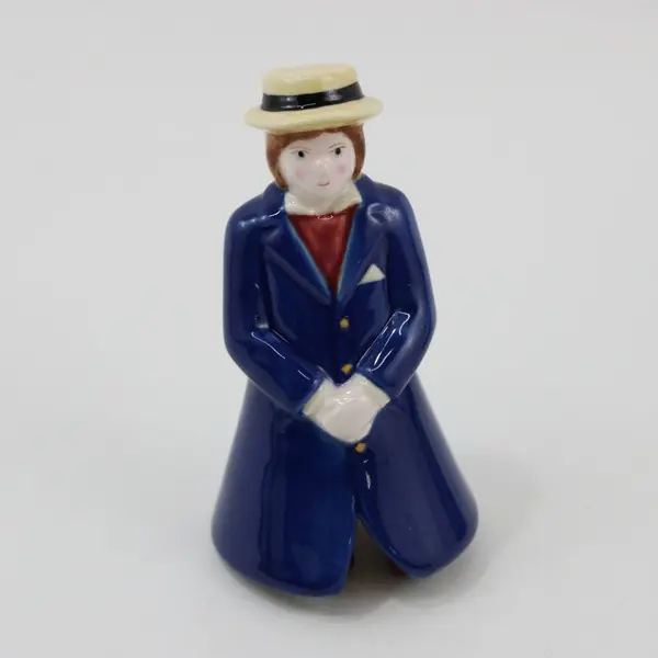Set of Two  2003 Demdaco Belles and Beaus Porcelain Bells By Heinrich Leonard