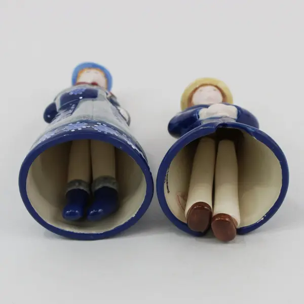 Set of Two  2003 Demdaco Belles and Beaus Porcelain Bells By Heinrich Leonard