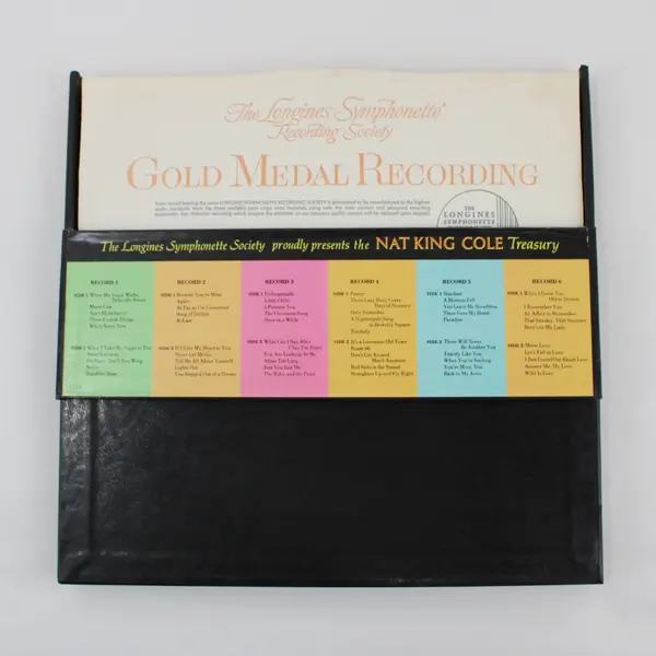 Nat King Cole Unforgettable Golden Treasury 12" Vinyl Record Set