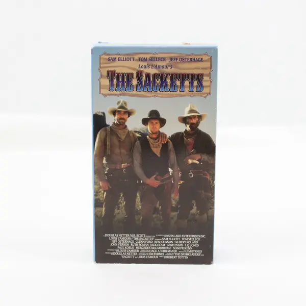 The Sacketts 2-Tape VHS Set Western 1979 Movie 1991 Release #957 A/B
