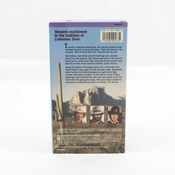 The Sacketts 2-Tape VHS Set Western 1979 Movie 1991 Release #957 A/B