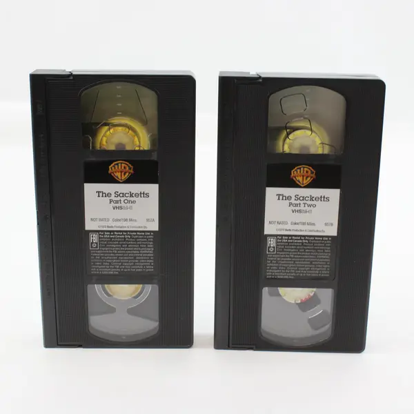 The Sacketts 2-Tape VHS Set Western 1979 Movie 1991 Release #957 A/B
