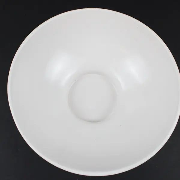 White Ceramic Pumpkin Planter Flower Pot Ribbed Round