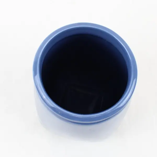 Blue Floral Ceramic Vase 7.75 Inch Decorative Home Decor