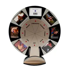Market Vision Rotating Portrait Photo Display Wheel 3x2
