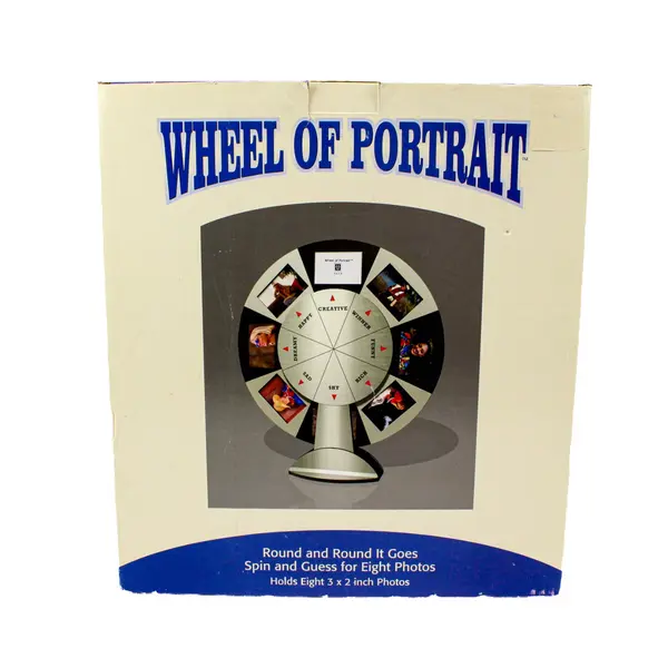 Market Vision Rotating Portrait Photo Display Wheel 3x2