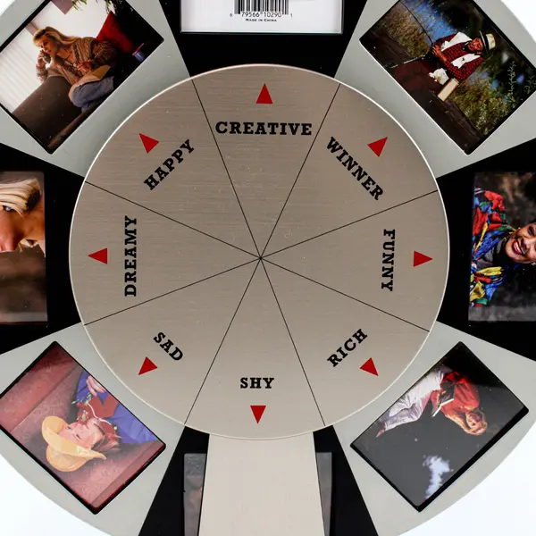 Market Vision Rotating Portrait Photo Display Wheel 3x2