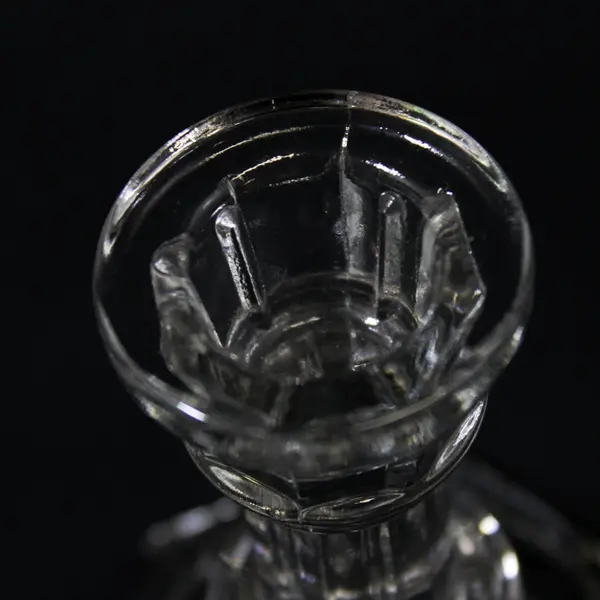 Set of 6 FTDA Glass Taper Candle Holders 4"