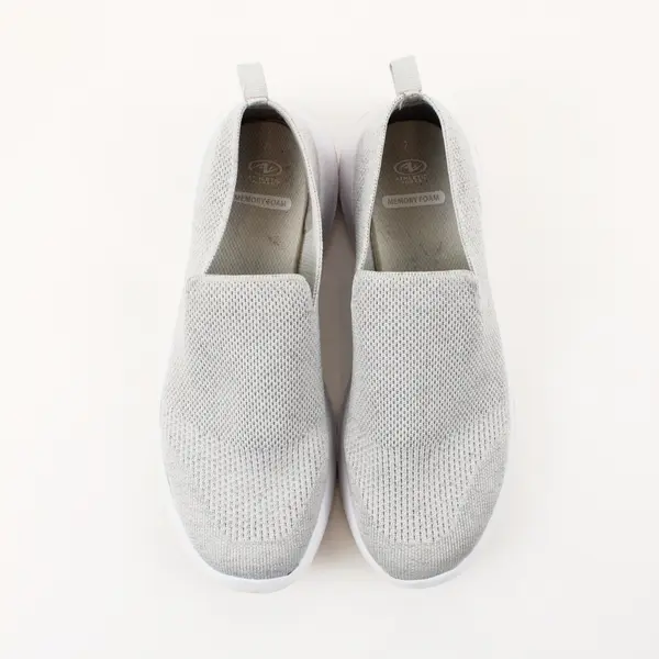 Athletic Works Women's Slip-On Walking Shoes Gray Size 7.5