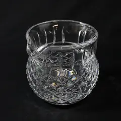 Teleflora Heavy 24% Lead Crystal Pitcher Vase Diamond Cuts