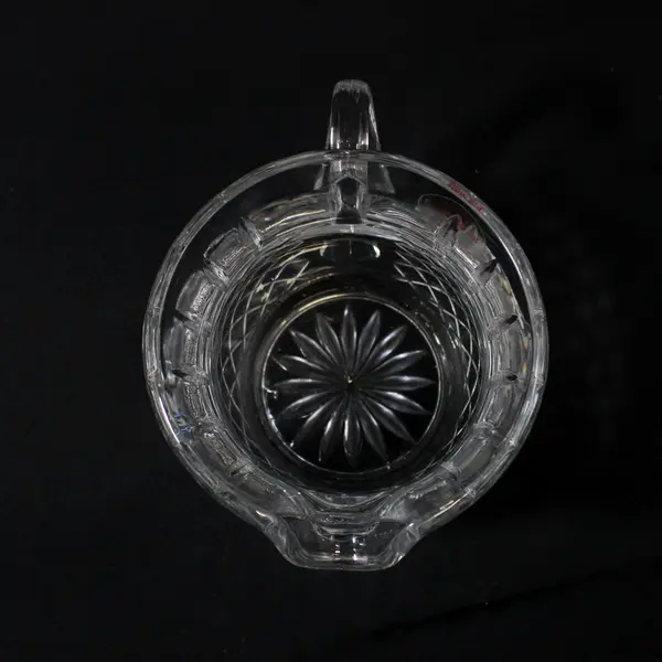 Teleflora Heavy 24% Lead Crystal Pitcher Vase Diamond Cuts