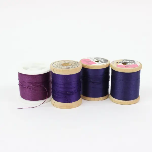 Lot of 10 Mixed Sewing Thread Spools Talon Coats Polyplus Red Purple
