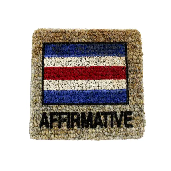 Man Overboard Nautical Signal Flag Coasters Set of 8 4x4