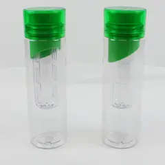 Lot of 2 Green Fruit Infuser Water Bottles
