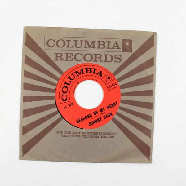Johnny Cash Seasons Of My Heart/Smiling Bill McCall 7" Vinyl Record
