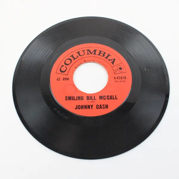 Johnny Cash Seasons Of My Heart/Smiling Bill McCall 7" Vinyl Record