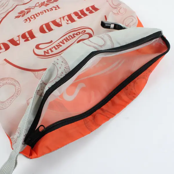 Gojuhanlin Reusable Bread Bags Orange Lot of 2 Food Storage