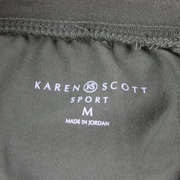 Karen Scott Sport Women's Medium Green Drawstring Activewear Shorts