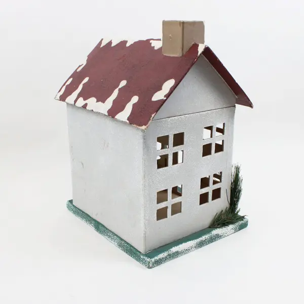 IKEA Winter Land Paper House Decoration 11.5" Missing Lights FLAWED