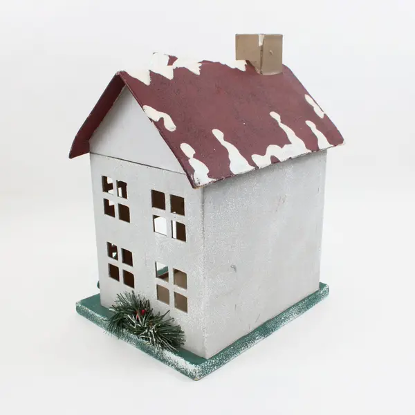 IKEA Winter Land Paper House Decoration 11.5" Missing Lights FLAWED